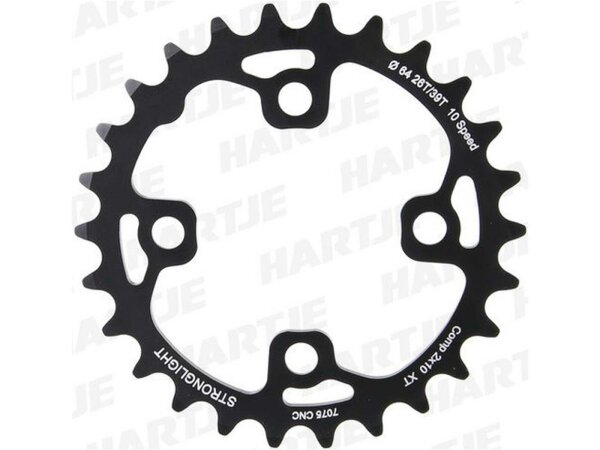 STRONGLIGHT Kettenblatt "MTB" 4-Arm, für 2x10-fach, 104 / 64