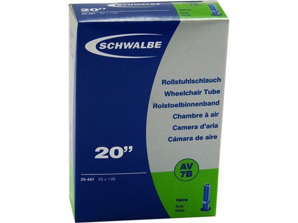 schlauch schwalbe av 7b 20x7/8-1.00" 23/25-451 av 40mm          