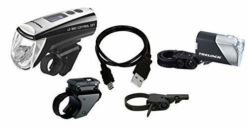 led-batt-leuchte set trelock control ion ls 950/720 ion 70 schwarz m.halter