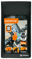 smartphonehalter sks smartboy schwarz, kunststoff, inkl. tasche