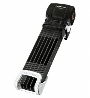 Faltschloss Trelock Cops L mit Halter FS 460 L/100,weiß,m.Halter ZF234 X-Move