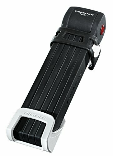 Faltschloss Trelock Trigo L mit Halter FS 300/100, weiß, mit Kunststoffhalter
