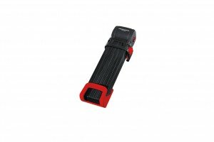 Faltschloss Trelock Trigo L mit Halter FS 300/100, rot, mit Kunststoffhalter