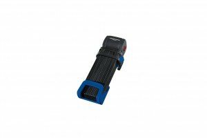 Faltschloss Trelock Trigo mit Halter FS 300/85, blau, mit Kunststoffhalter