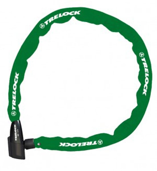 kettenschloss trelock 110cm, ø 4mm bc 115/110/4, grün, ohne halter