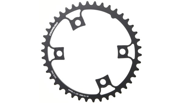 kettenblatt stronglight type 105-110mm innen 42 zähne, schwarz, 11-fach