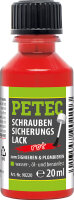 Petec Schraubensicherungslack rot  Pinselflasche
