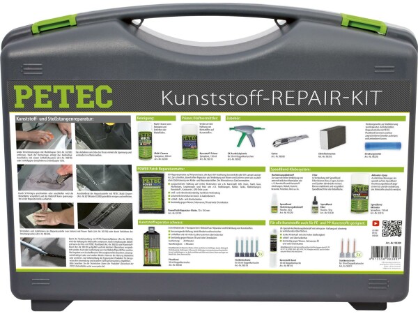 Petec Kunststoff-REPAIR-KIT  Kunststoff-Koffer