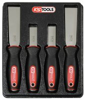 KS-TOOLS Schabersatz 4-tlg., gerade Form Mit durch im...