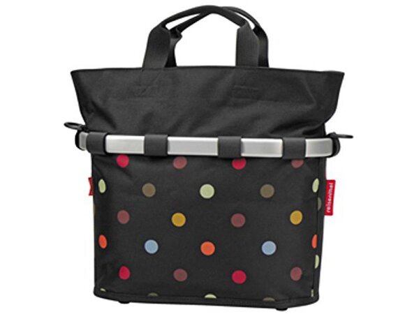 city-tasche klickfix bikebasket oval reisenthel, dots 34x31x17,5cm