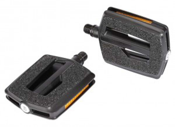 kunststoffpedal ergotec 836 schwarz, 9/16", mit reflektoren         