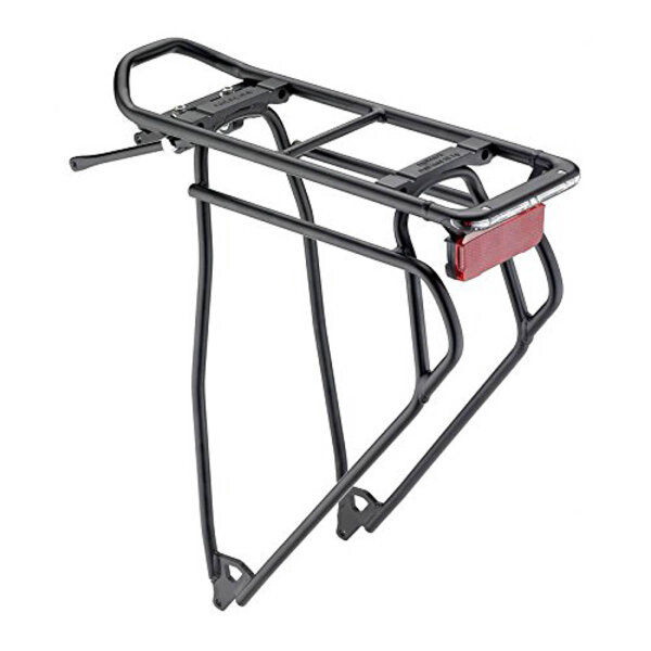System-Gepäckträger Racktime I-Valo Tour schwarz, 26-28", Alu, 790g,Dynamobetrieb