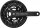 KRG Shimano Acera 26/36/48 Zähne 175mm FC-T3010 schwarz, 4-Kant, mit KSS, 9-f.