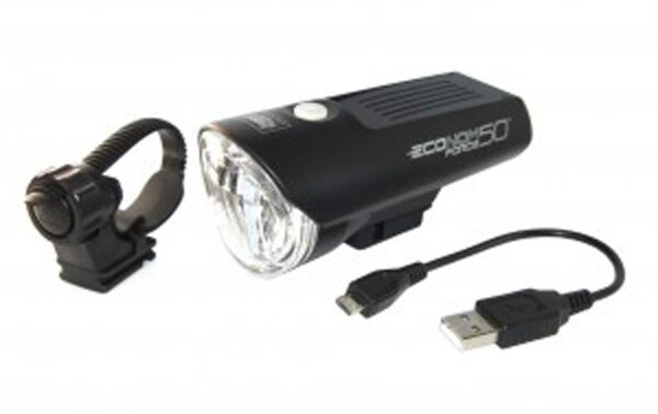 LED-Batterieleuchte CatEye HL-EL 545 G Econom Force 50 RC schw, ca. 50 Lux