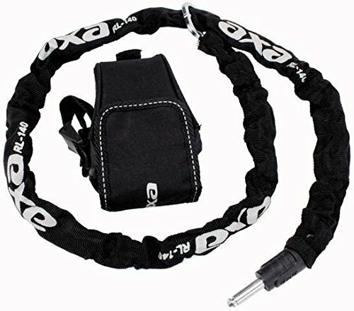 einsteckkette axa rlc 140 schwarz 140cm, inkl.outdoortasche
