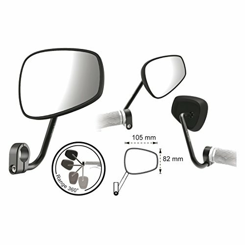 Fahrradspiegel T-one watchout II oval mit Lenkerklemmung, m. E-Bike Zulassung