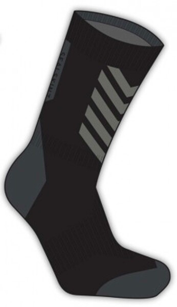 Socken SealSkinz MTB Mid mit Hydrostop Gr. L (43-46) schwarz/grau wasserdicht