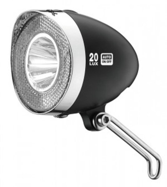 xlc scheinwerfer led retro reflektor 20lux schalter, schwarz
