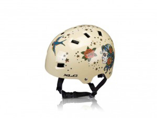 xlc urban-helm bh-c22 unisize (53-59cm) beige, tattoo