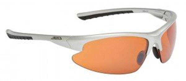 Sonnenbrille Alpina Dribs 2.0 Rahmen silber Glas orange verspiegelt S2
