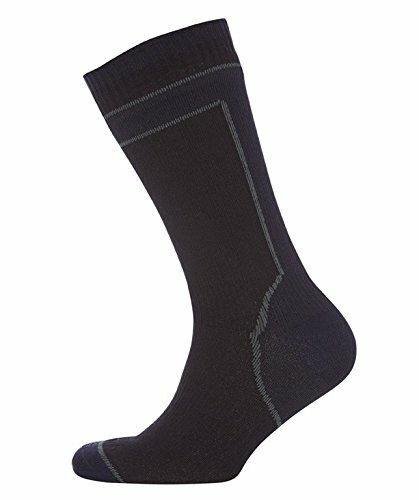 Socken SealSkinz Mid Weight Mid Length mit Hydrostop unisex schwarz Gr.XL 47-49