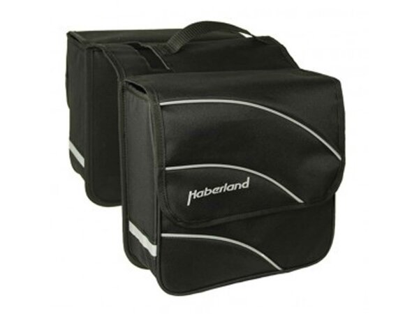 doppeltasche haberland kim m 24" schwarz, 28x28x11cm, 18 ltr             
