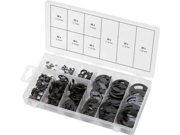 KS Tools Sicherungsringsortiment DIN 6399, 300-teilig