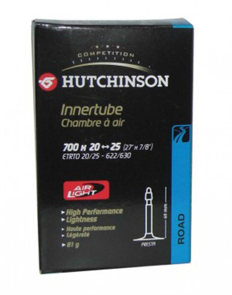 schlauch hutchinson air light 28&quot; 28&quot; 700x20-25c,franz. ventil 60 mm      