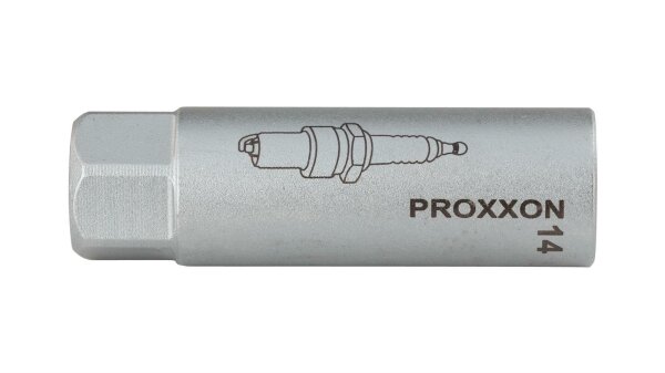 PROXXON Zündkerzen-Steckschlüsseleinsatz 3/8", Chr 14 mm (64 mm l