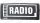 RADIO Werbebanner, Shop Banner, 100x40cm