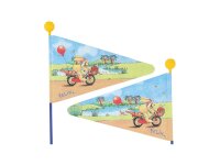 BIKE FASHION Sicherheitswimpel, 2-geteilte...