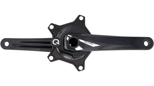 QUARQ Kettenradgarnitur Powermeter "DZero AL", Ohne Kettenblätter und Innenlager, Kurbelarme aus Aluminium, CNC gefräste