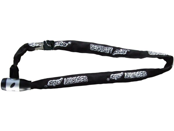 SECURITY PLUS Kettenschloss "KS140" Ø 6 mm, 140 cm schwarz