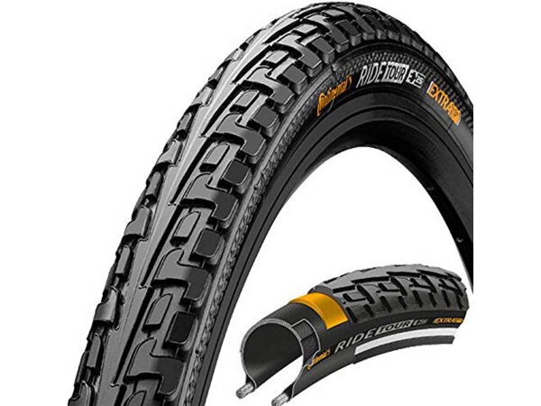 CONTINENTAL Reifen "Ride Tour", Extra Puncture Belt Pannenschutz, Allround-Reifen für jeden Untergrund, durchgängige Mit