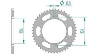 AFAM Kettenrad "92503" 520, Stahl, schwarz 47...