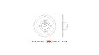 RK Kettenrad "2134" 420, Stahl, silber 35...