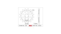 RK Antriebsritzel "4023-8Q" 520, Stahl, Offroad...
