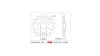 RK Antriebsritzel "4395-8Q" 520, Stahl, Offroad...