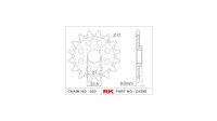 RK Antriebsritzel "4395-8Q" 520, Stahl, Offroad...