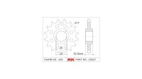 RK Antriebsritzel "5527-2Q" 525, Stahl,...