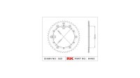 RK Kettenrad "4462" 520, Stahl, silber 52...