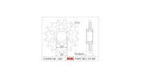 RK Antriebsritzel "4198" 520 Stahl Racing,...