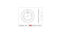 RK Kettenrad "4034" 520, Stahl, silber 46...