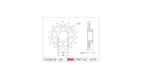 RK Antriebsritzel "4376" 520 Stahl Racing,...