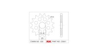 RK Antriebsritzel "5041-2Q" 525, Stahl,...