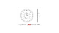 RK Kettenrad "6828" 530, Stahl, silber 45...