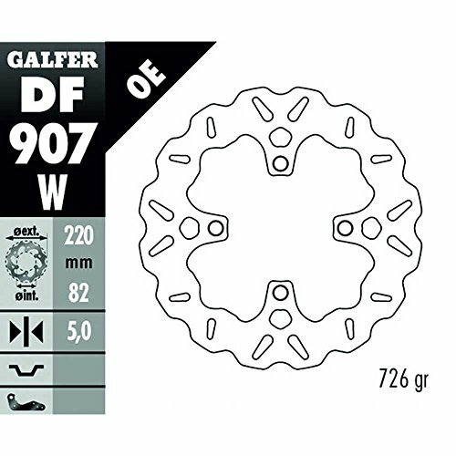 GALFER Wave Bremsscheibe "DF907", W - starr, (KBA), hinten