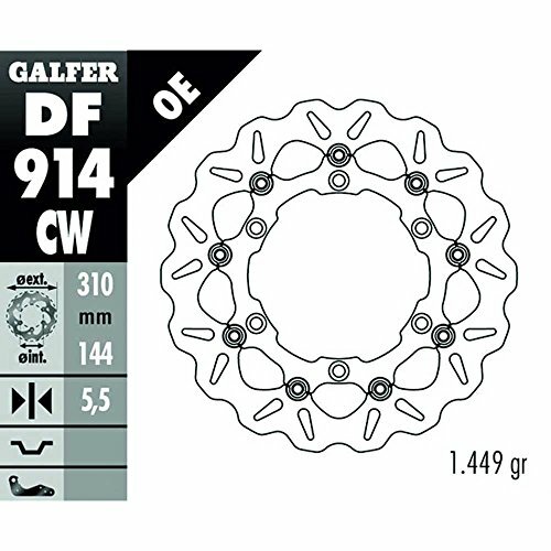 GALFER Wave Bremsscheibe "DF914", CW - Schwimmend, Alu Center (KBA), vorne