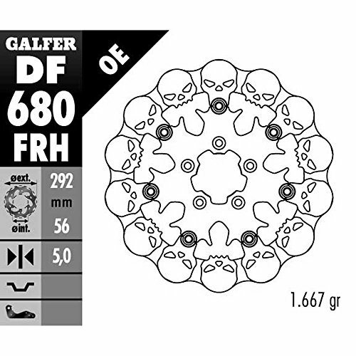 GALFER Bremsscheibe "DF680" Typ FRH - Skul