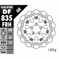 GALFER Bremsscheibe "DF835" Typ FRH - Skul